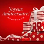 Carte cadeau joyeux anniversaire